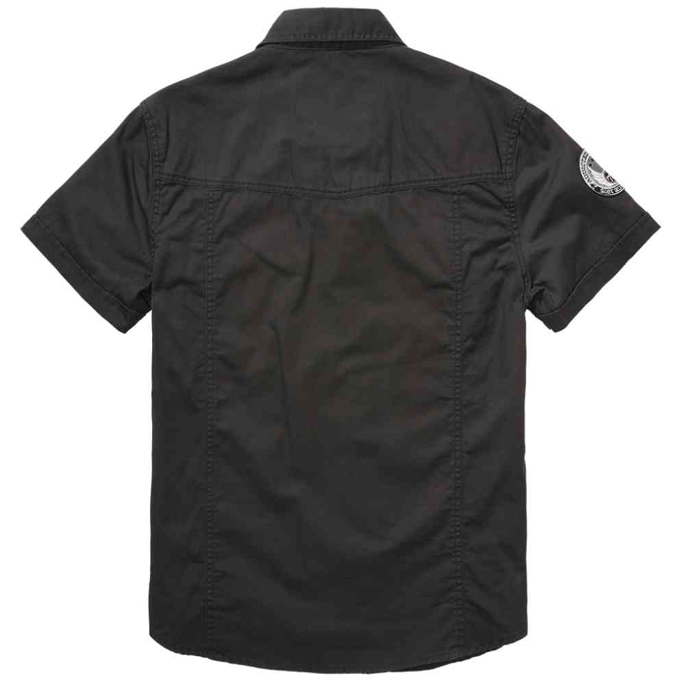 Brandit - Luis Vintage Bluse - Schwarz